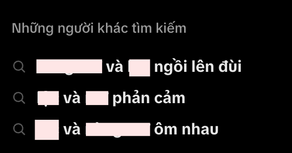 Khi tìm kiếm tên đều hiện ra những từ khóa có phần nhạy cảm so với mối quan hệ anh em ruột