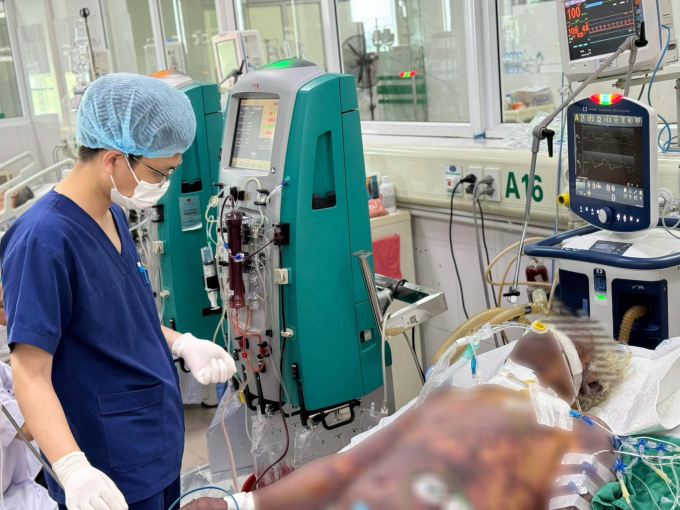 Bệnh nhân được điều trị tại Bệnh viện Bệnh nhiệt đới TW (Ảnh: BVCC)