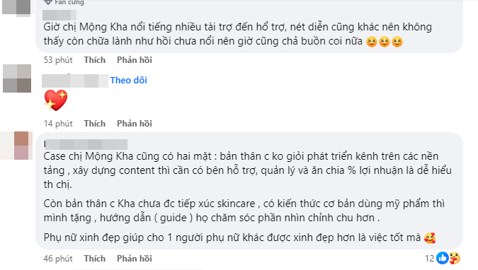 Nhiều bình luận trái chiều của netizen về Mộng Kha