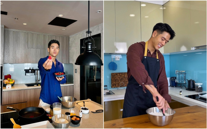 Nấu ăn là một trong những sở thích của nam người mẫu