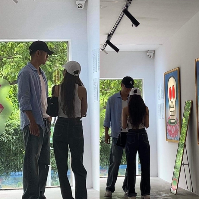 Hình ảnh Michael Trương cùng một cô gái bị 