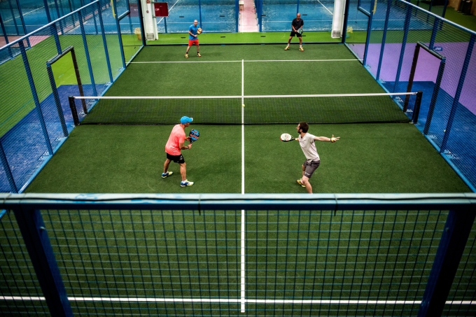 Một trận đấu của môn Padel 