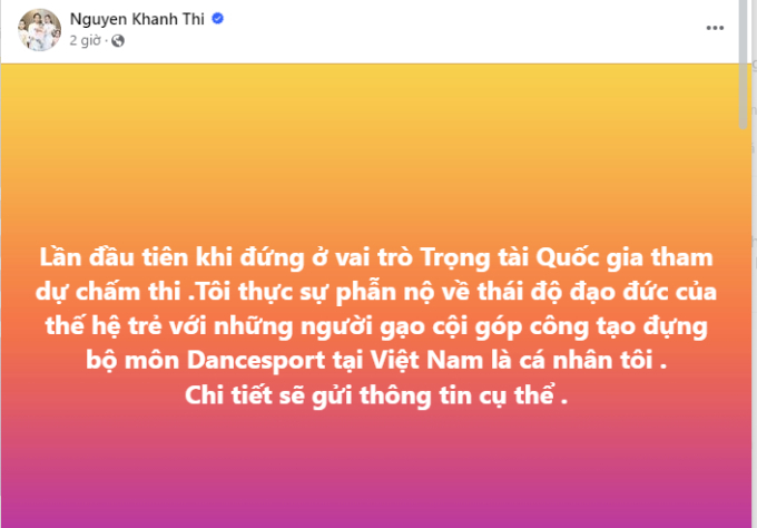 Khánh Thi đăng đàn tố thí sinh trẻ thái độ với mình