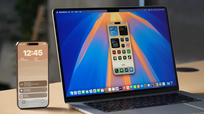iPhone Mirroring cho phép thông báo và âm thanh được đồng bộ từ iPhone qua Mac, người dùng còn có thể nhanh chóng kéo/thả tài liệu giữa iPhone và Mac ngay trên màn hình máy tính.