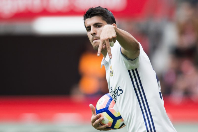 Màn ăn mừng tay hình chữ A của Morata