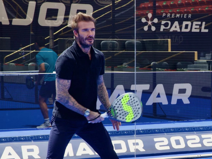 Beckham thường xuyên chơi môn padel thời gian gần đây