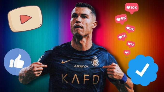Ronaldo vẫn là ông vua trên MXH
