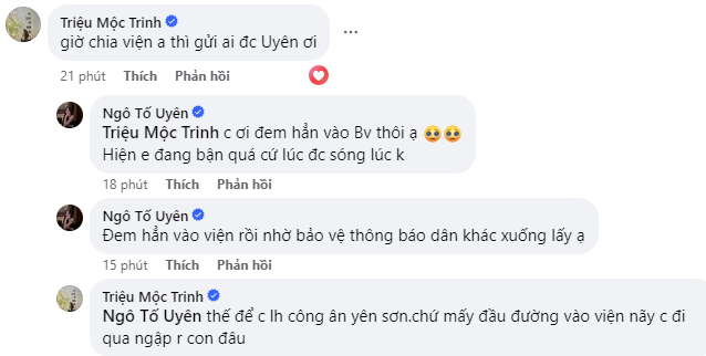 Mộc Trinh - bà xã cầu thủ Hùng Dũng - cũng đang cứu trợ bà con ở vùng lũ Tuyên Quang