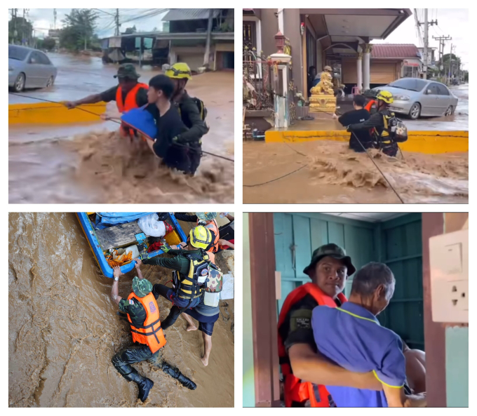 Một vận động viên không màng hiểm nguy xông vào dòng lũ cứu người, dân tình cảm thán: Người hùng!