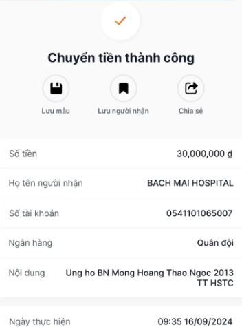 Tiến Linh chuyển tiền giúp một em bé điều trị tại bệnh viện