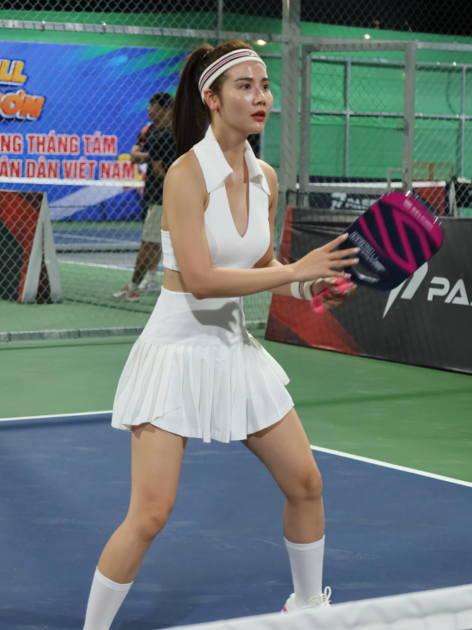   Huyền Lizzie chứng minh tình yêu với pickleball bằng việc chăm chỉ tập luyện và tham gia thi đấu  