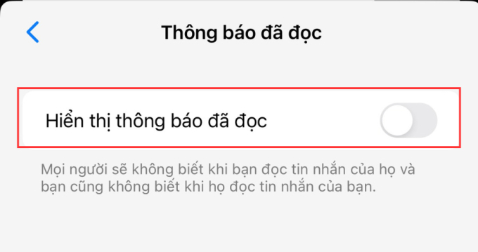 Tiếp đến chọn tắt 