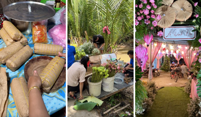 Sâu Tivi bất ngờ đi lấy chồng, khoe cảnh làm tiệc đám hỏi miền Tây cực đặc sắc
