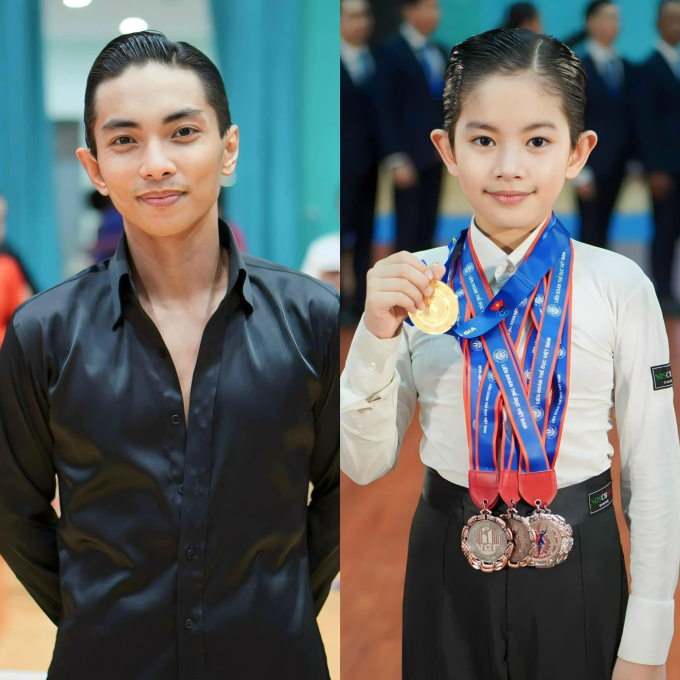 Kubi thừa hưởng cả ngoại hình và tài năng của bố - kiện tưởng dancesport Phan Hiển