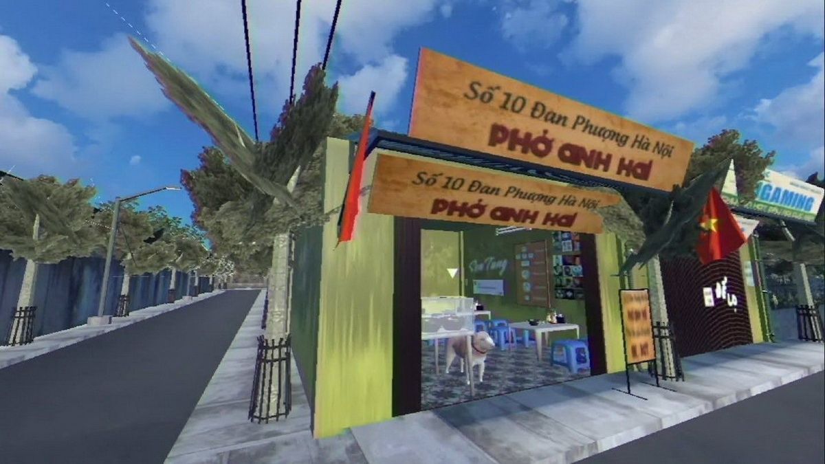 Bối cảnh trong game Tiệm phở của anh Hai