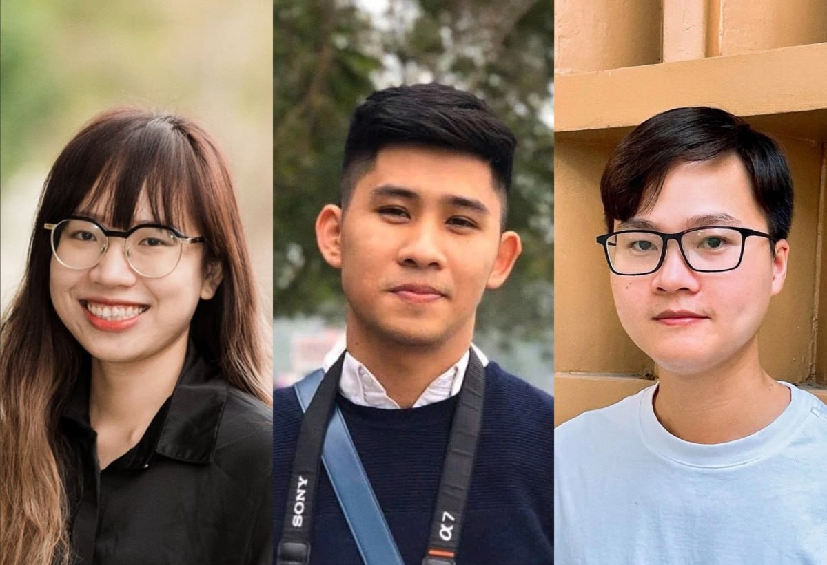 Từ trái qua: Mai Anh, Tất Huân và Đặng Long