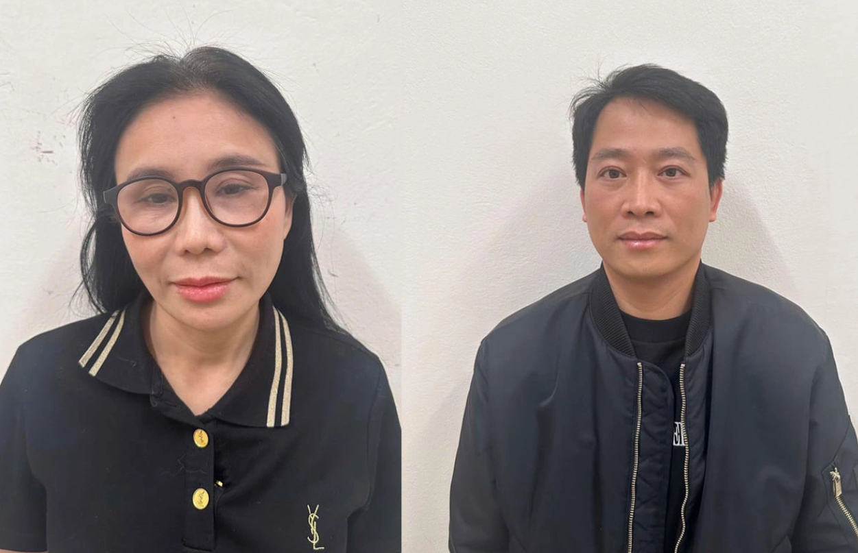 Mailisa và Hoàng Kim Khánh ở cơ quan chức năng (Ảnh: CA)