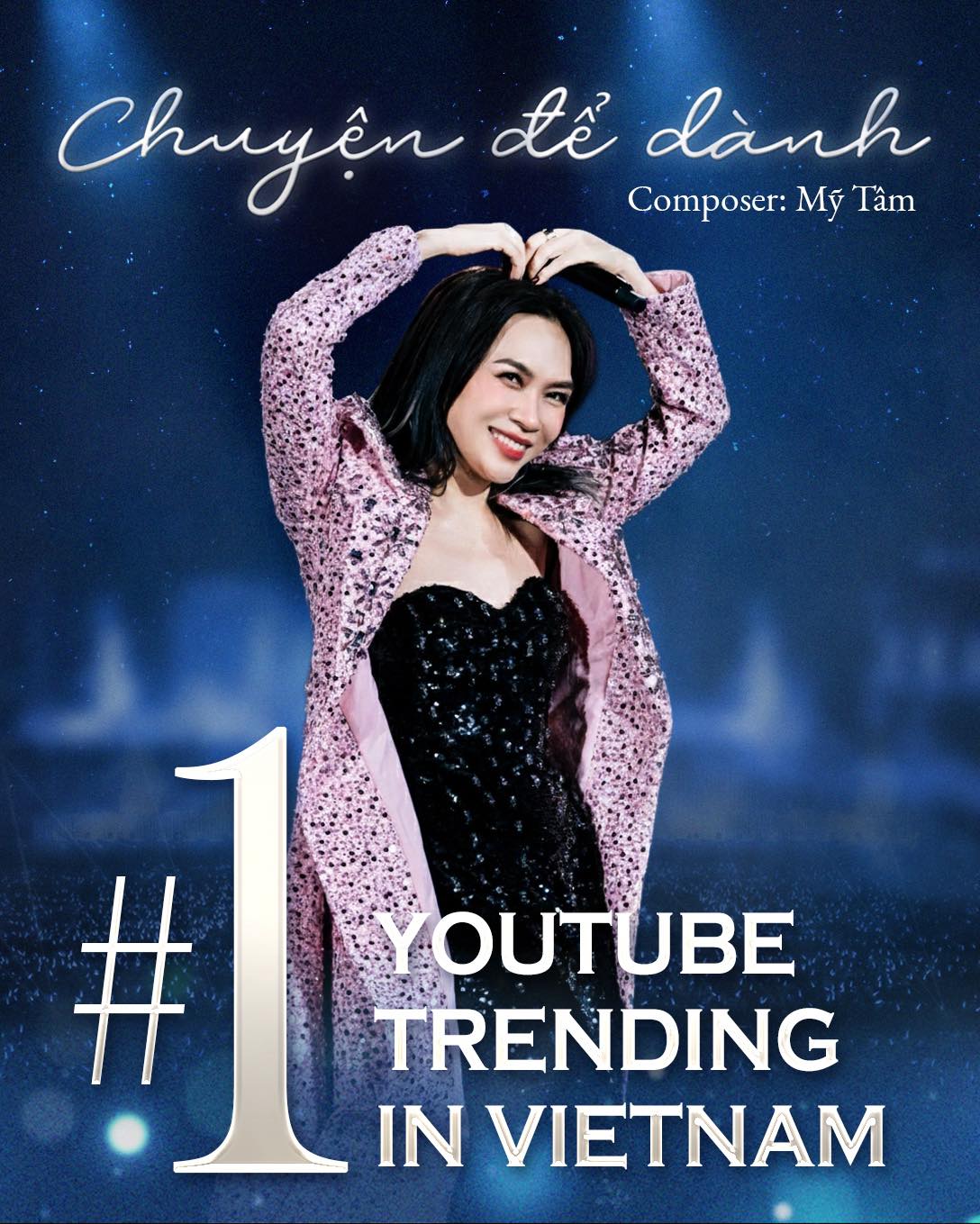 Ca khúc Chuyện Để Dành của Mỹ Tâm leo thẳng Top 1 Trending YouTube mảng âm nhạc 