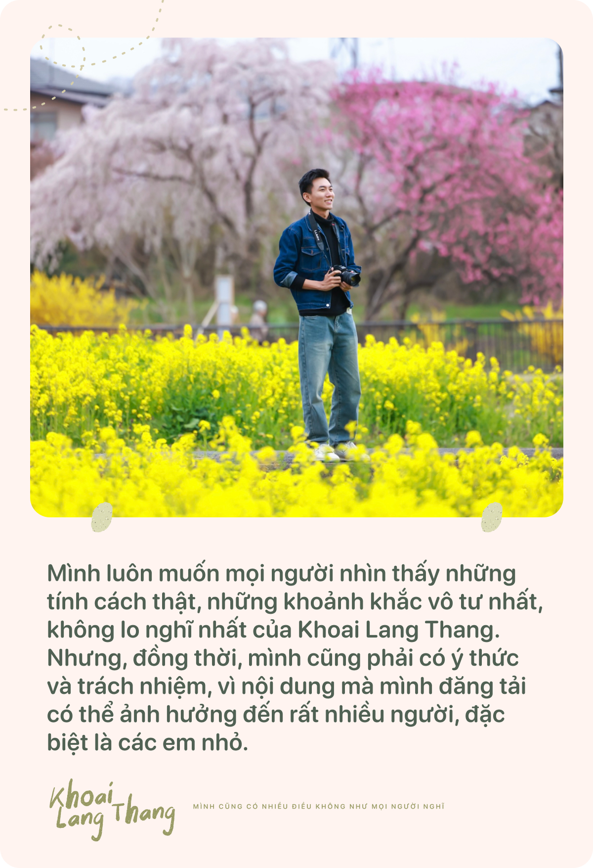 Khoai Lang Thang: Mình cũng có nhiều điều không như mọi người nghĩ