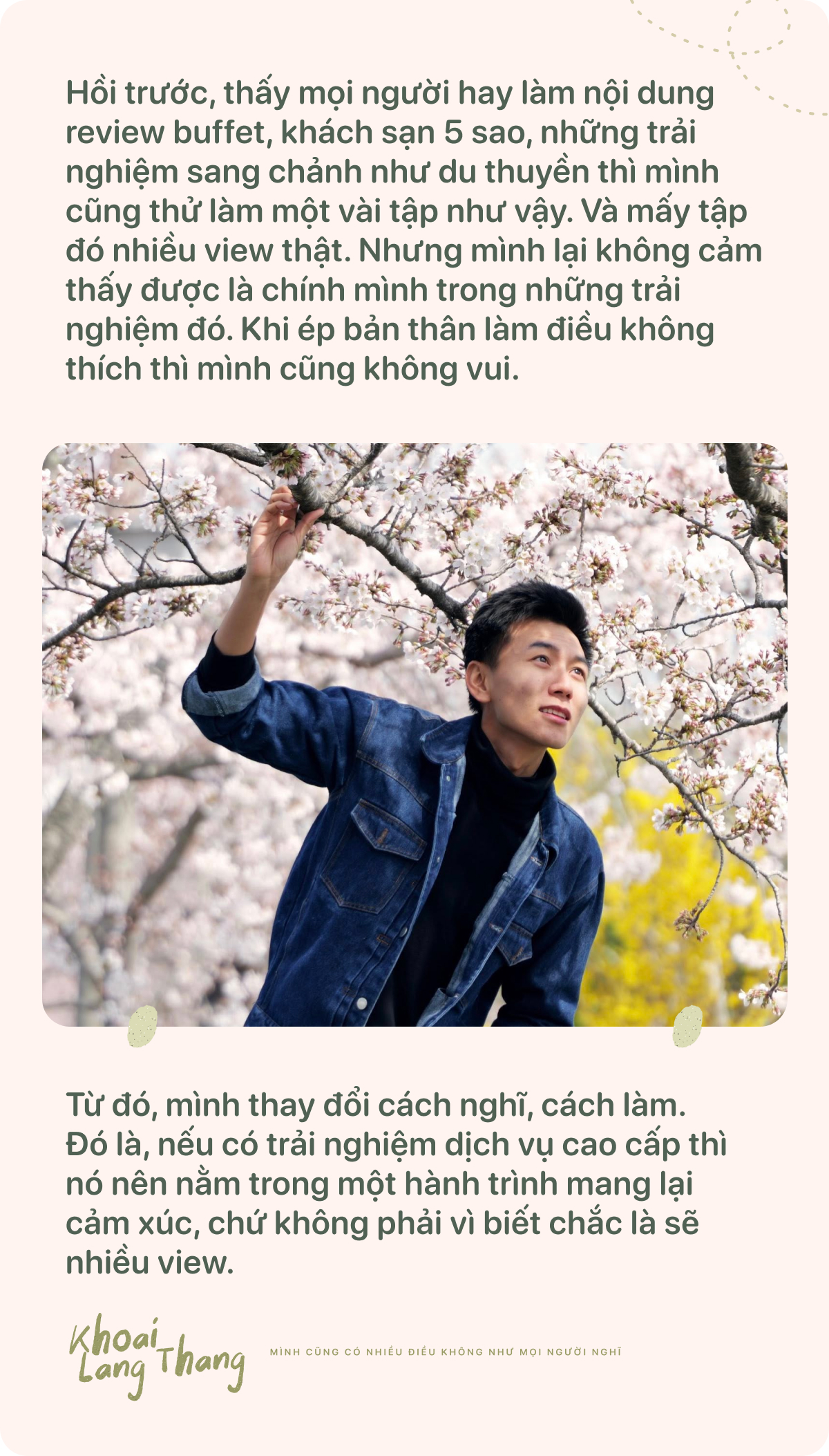 Khoai Lang Thang: Mình cũng có nhiều điều không như mọi người nghĩ