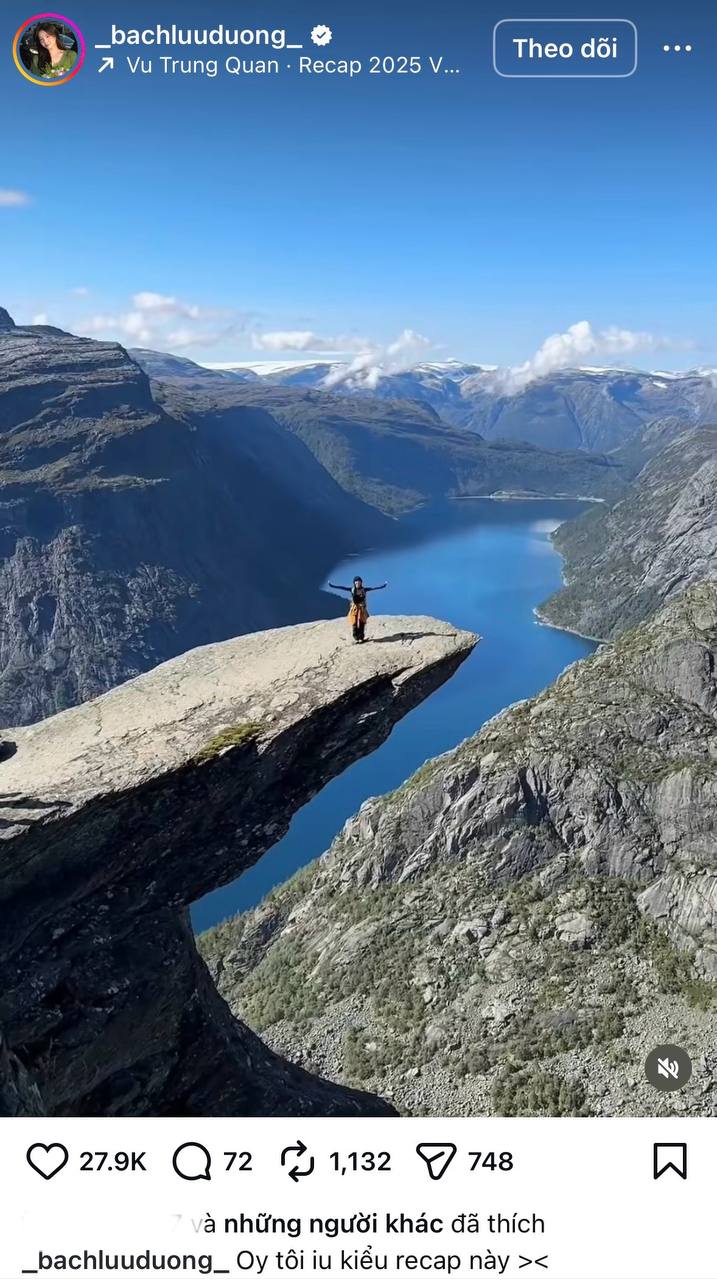 Bạch Lưu Dương thì khiến cả cõi mạng trầm trồ với cách recap 2025 khó ai làm lại. Cô nàng đã có một năm 