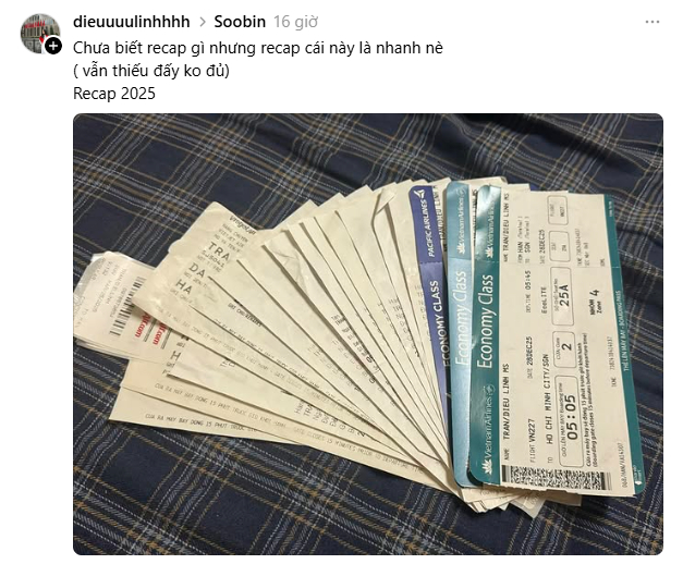 Số lượng vé máy bay cỡ này, recap 2025 oách nhất trái đất rồi!