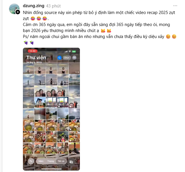 Đôi khi bạn chỉ cần lướt lại chính album ảnh trong máy điện thoại của mình: Đó chính là recap 2025 đầy đủ, chi tiết và chân thật nhất!