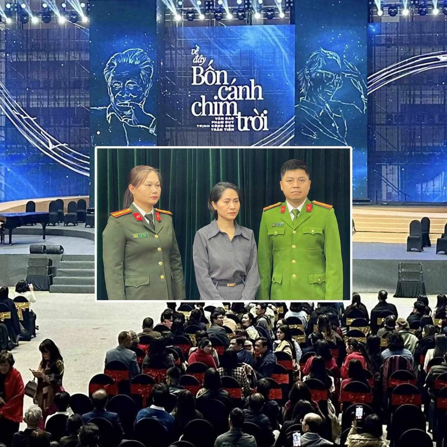 Tối 30/12/2025, Cơ quan Cảnh sát điều tra Công an TP Hà Nội đã ra quyết định khởi tố bị can, bắt tạm giam bà Nguyễn Thị Thu Hà (46 tuổi), Giám đốc kiêm người đại diện pháp luật của Công ty TNHH Ngọc Việt Education - đơn vị tổ chức show Về Đây Bốn Cánh Chim Trời (ảnh: Threads)