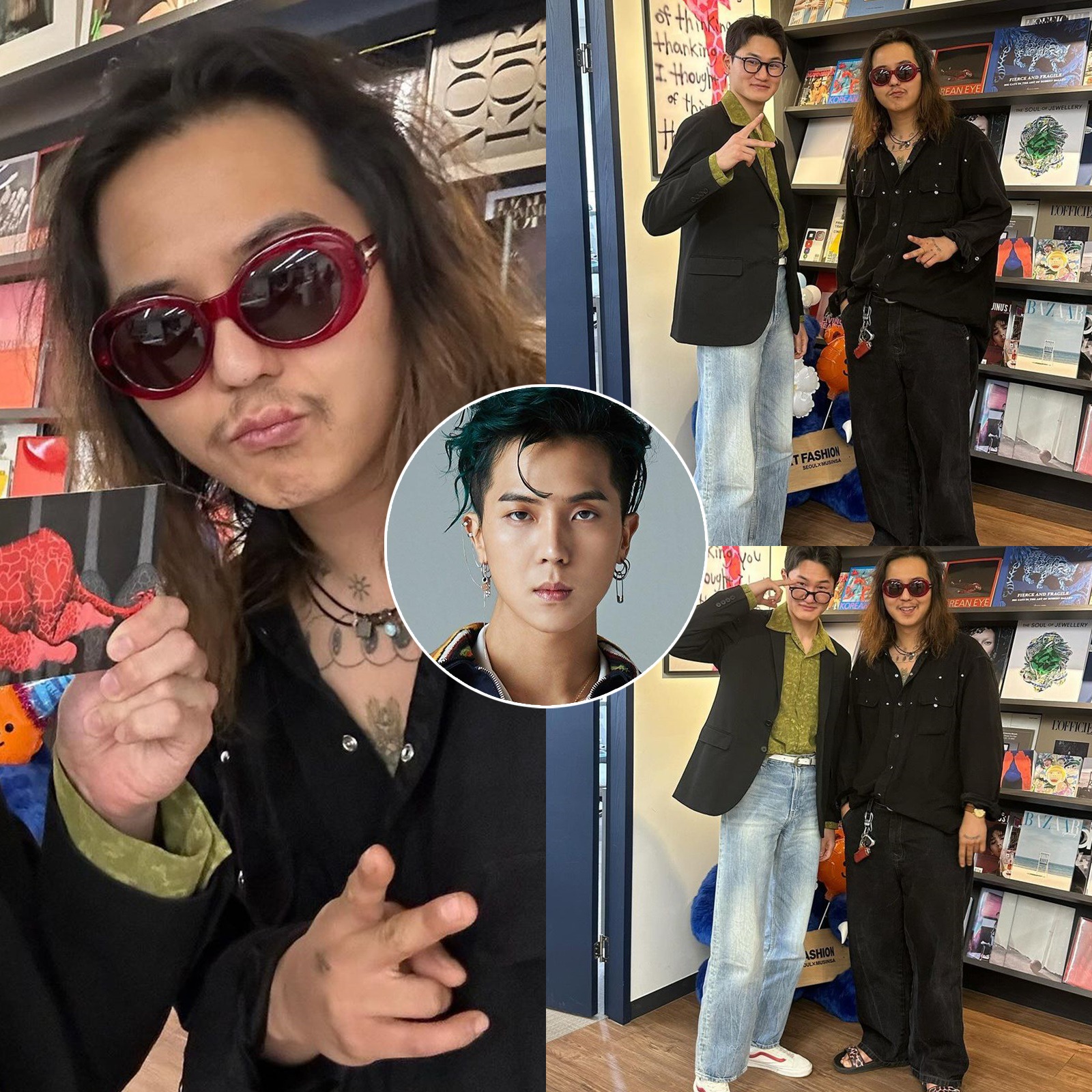 Mino bị cáo buộc lơ là trong quá trình thực hiện nghĩa vụ, loạt hình ảnh trong thời gian này cũng gây tranh cãi lớn (ảnh: Facebook)