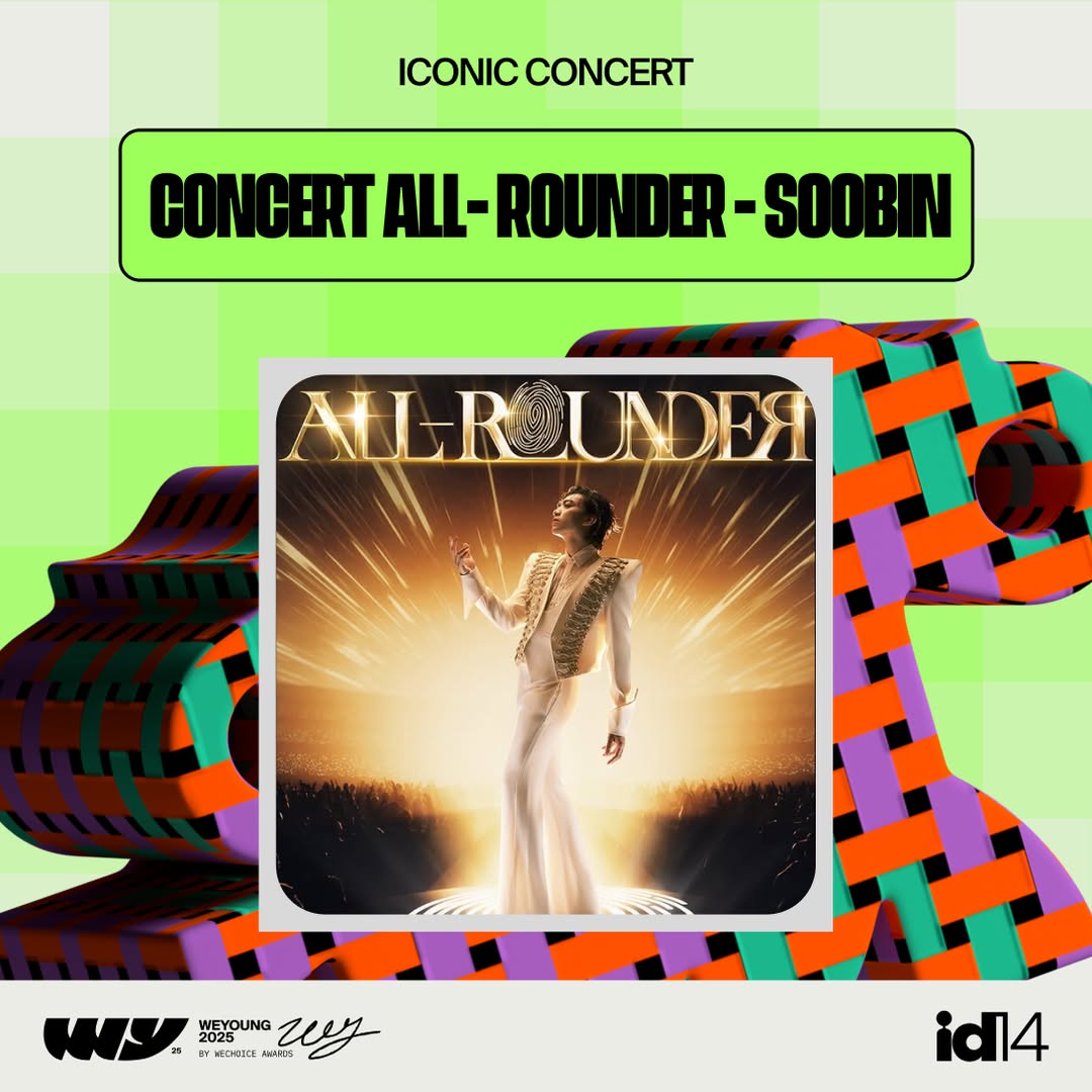 Tại WeYoung 2025, SOOBIN mang về chiến thắng Iconic Concert và 2 chiến thắng cho fandom: Best Fandom Forever và Best Fan Project