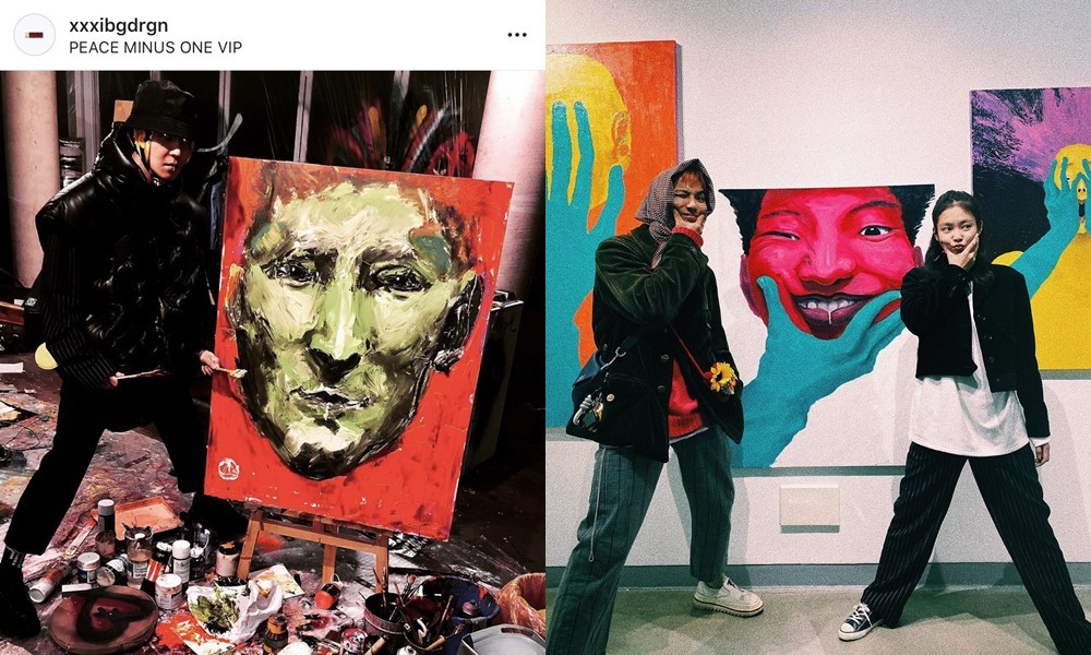 Mino có tài hội hoạ xuất chúng, từng tổ chức nhiều triển lãm nổi tiếng có dàn sao đình đám như G-DRAGON, Jennie,... dự ủng hộ (ảnh: Instagram)