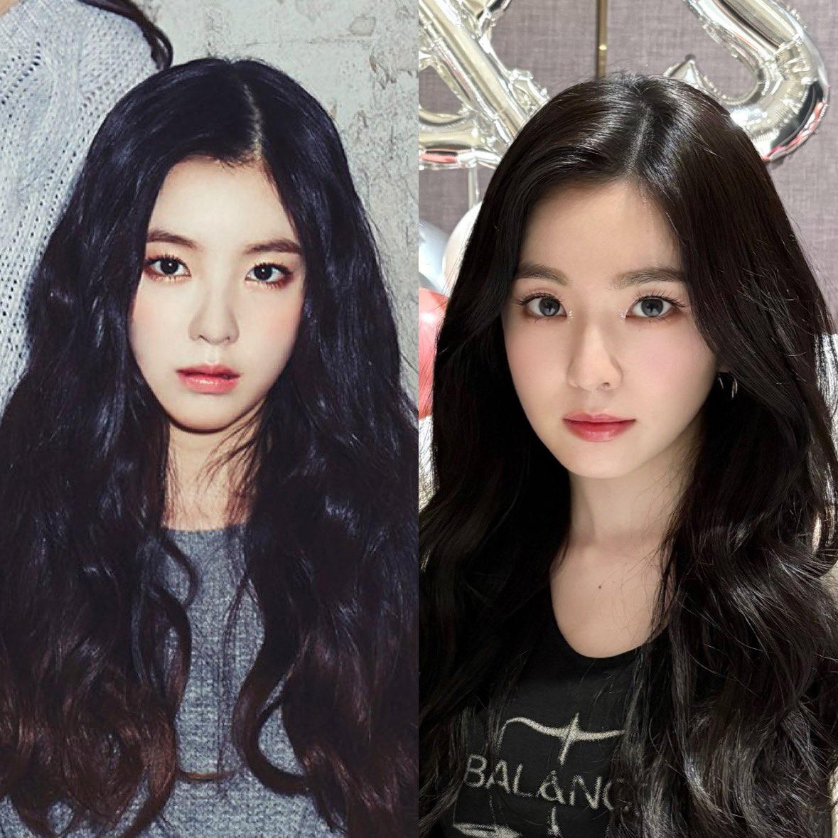 Dường như không có khoảng cách tuổi tác sau 11 năm khi so ảnh Irene thời mới debut (trái) và hiện tại (phải) 