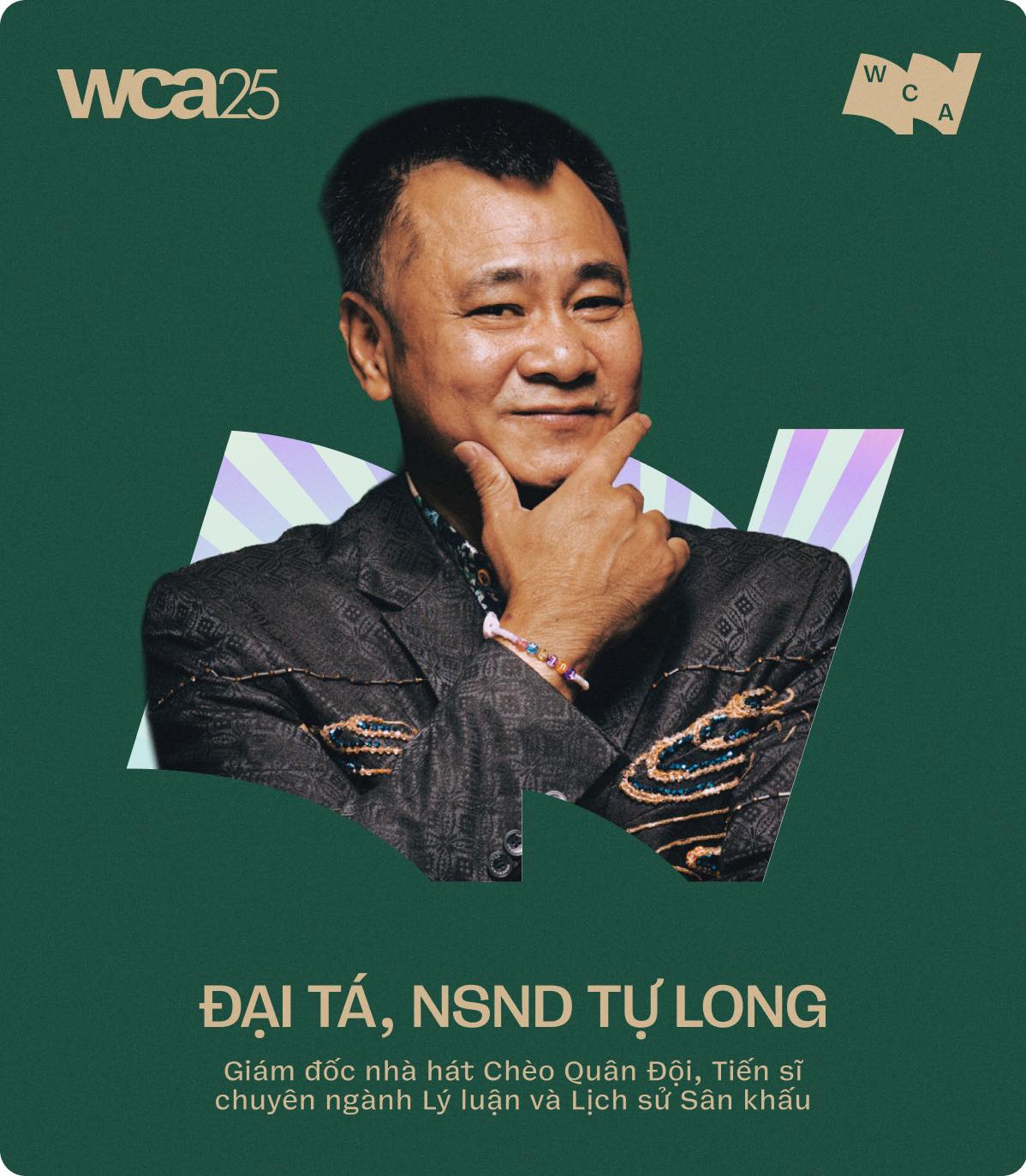  Với uy tín chuyên môn và ảnh hưởng xã hội ngày càng rõ nét, NSND Tự Long được mời tham gia Hội đồng thẩm định của WeChoice Awards 2025 (ảnh: WeChoice)