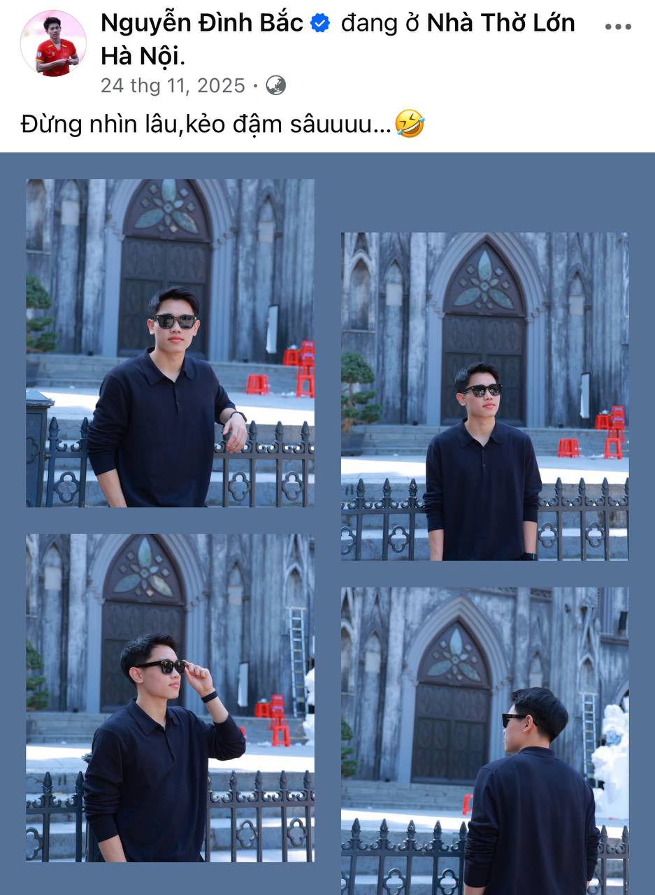 Status đăng ảnh đời thường cũng không thiếu icon. Ảnh chụp màn hình.