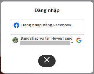 Độc giả chọn đăng nhập bằng Facebook/ Google