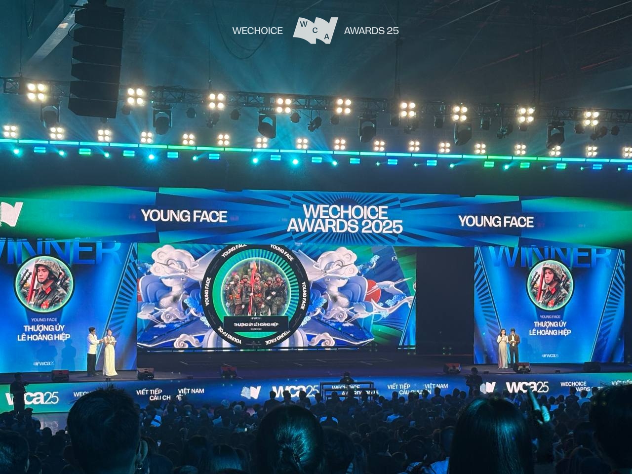 Thượng úy Lê Hoàng Hiệp chiến thắng đề cử Young Face tại WeChoice Awards 2025 
