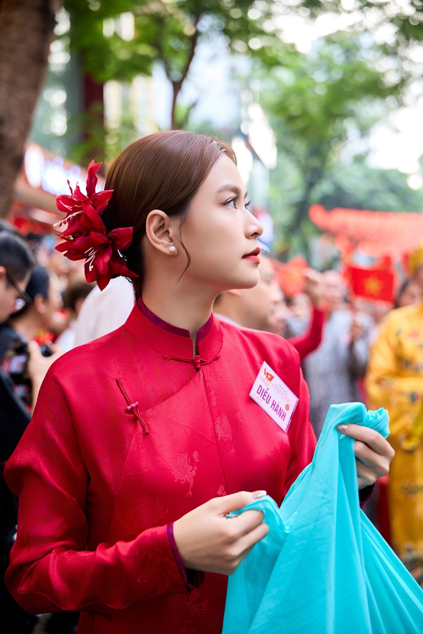 Tham gia diễu hành, đồng diễn ở Đại lễ A80 (ảnh: FBNV)