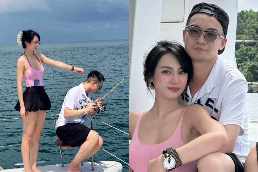 Á hậu Vũ Thuý Quỳnh chính thức công khai mối quan hệ với doanh nhân Đức Phạm bằng dòng trạng thái: 