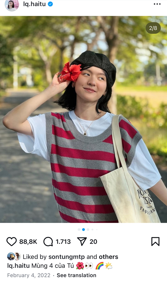 Các năm trước, Hải Tú vẫn chăm chỉ update hình ảnh Tết, du Xuân.