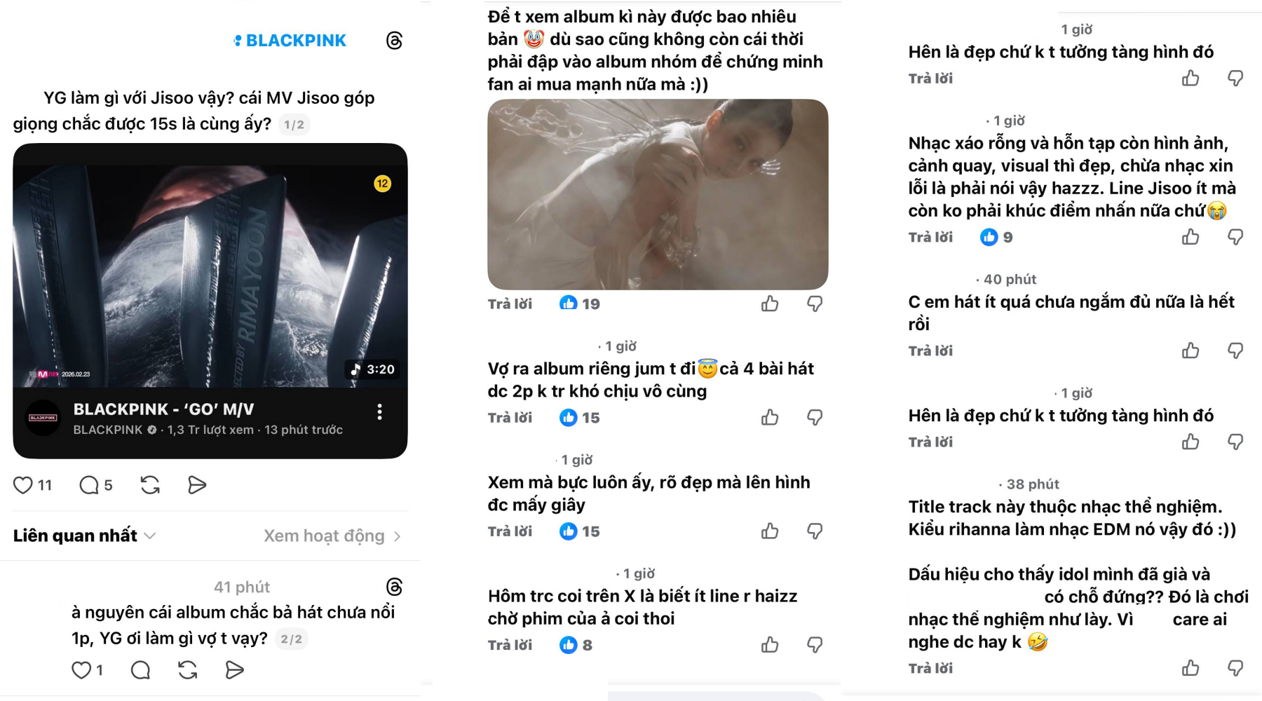 Tranh cãi bủa vây line cá nhân của Jisoo (ảnh cap màn hình)