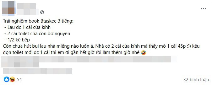Lên bTaskee book dọn nhà nhưng làm ẩu, đến 3 tiếng toilet dơ y nguyên, thậm chí chẳng ai nhận việc: Đại diện thương hiệu nói gì?