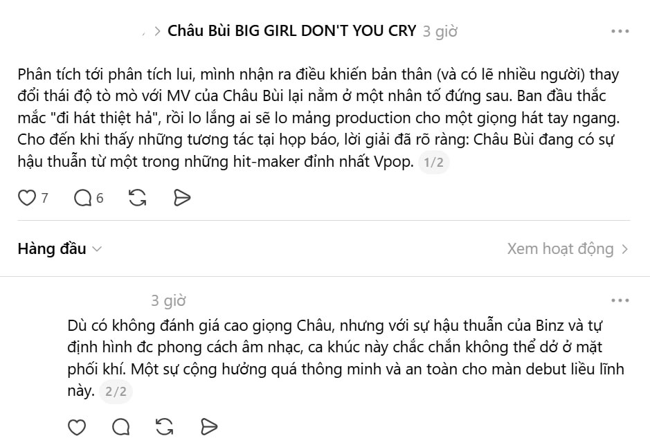 Châu Bùi chính thức cầm mic đi hát: Có Binz yểm trợ nhưng vẫn nhạt, bù lại visual 