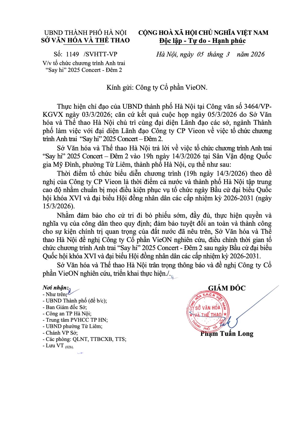 Concert Anh Trai Say Hi ở Mỹ Đình dời lịch tổ chức