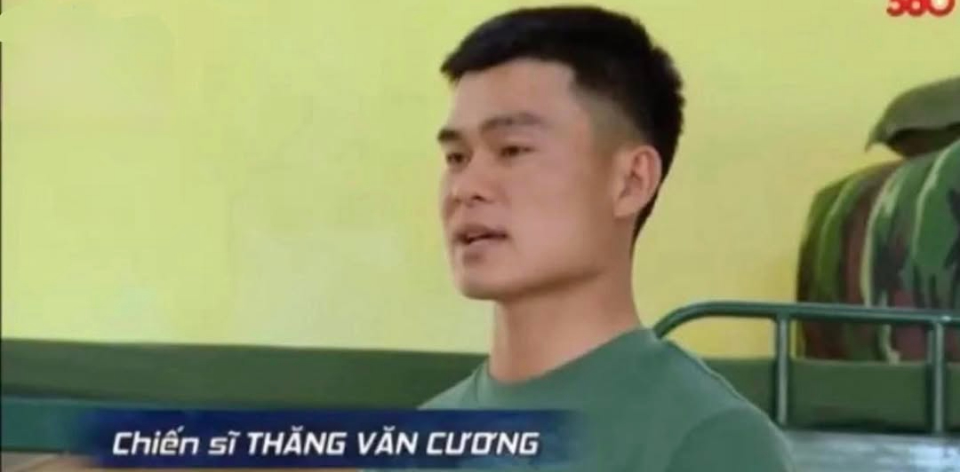 Đại úy Văn Cương khi lên sóng Sao Nhập Ngũ 2022