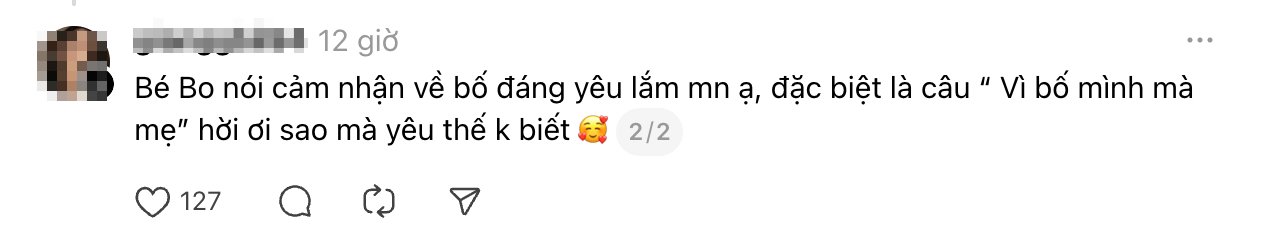 “Vì bố là bố mình mà mẹ” - bao nhiêu yêu thương mới đủ để bé Bo nói được câu này?