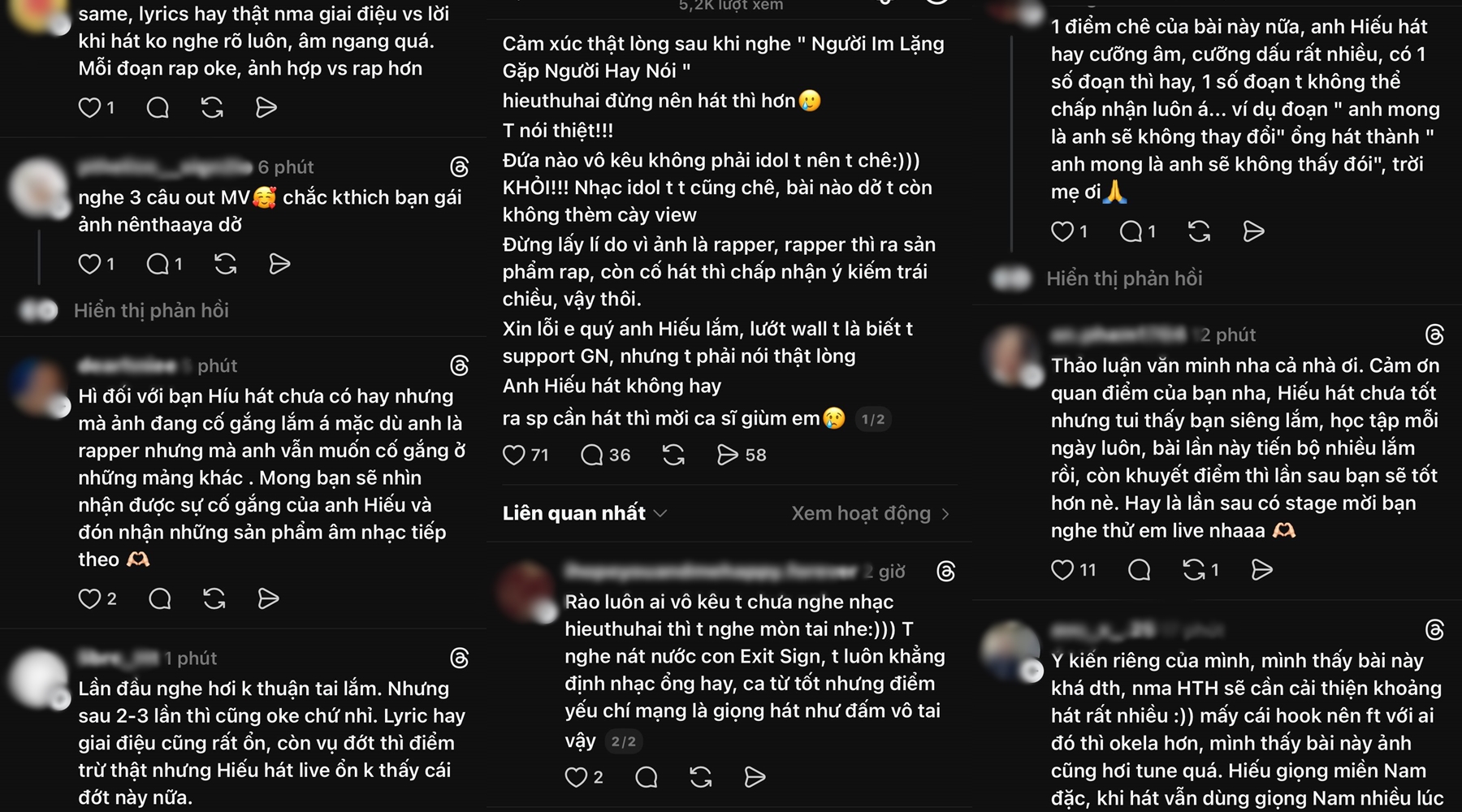 HIEUTHUHAI vẫn loay hoay với giọng hát của mình