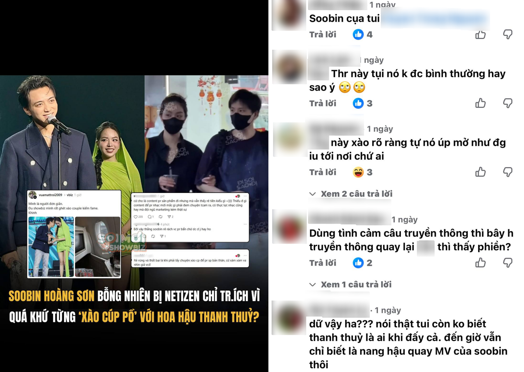 “Xào couple” với Hoa hậu Thanh Thuỷ để PR nhạc, SOOBIN đáng ra không cần làm thế!