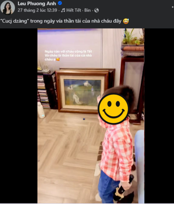 Một số cư dân mạng phát hiện trên trang cá nhân với hơn 100.000 người theo dõi, nữ ca sĩ từng đăng tải video về con trai. Ảnh: FBNV