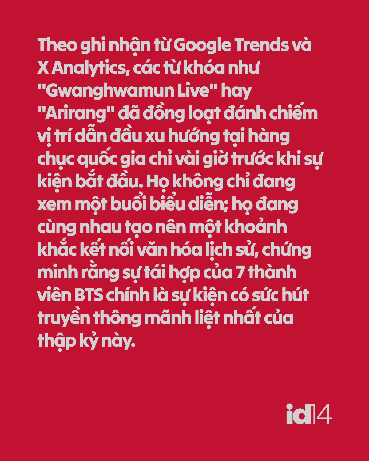 Đêm Gwanghwamun và lằn ranh bất tử: BTS chính thức bước vào ngôi đền của những vị thần