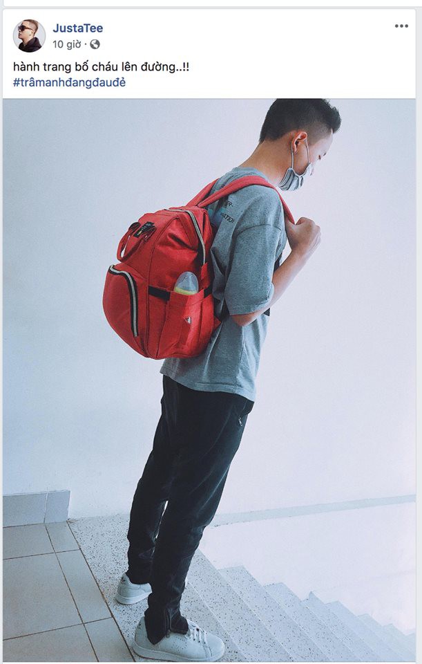 Khi đón con đầu lòng, JustaTee cập nhật từng chút một hành trình Trâm Anh sinh con 